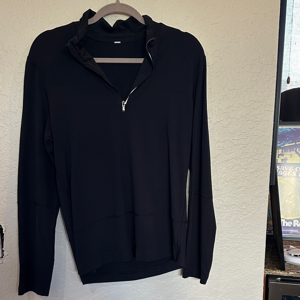 lululemon athletica Men's Black Zip-Up Shirt